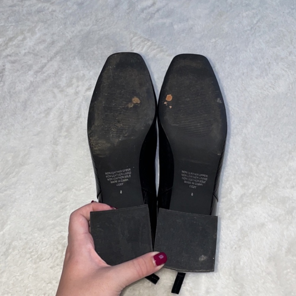 Faux Leather Croc Ankle Boots - Picture 11 of 12